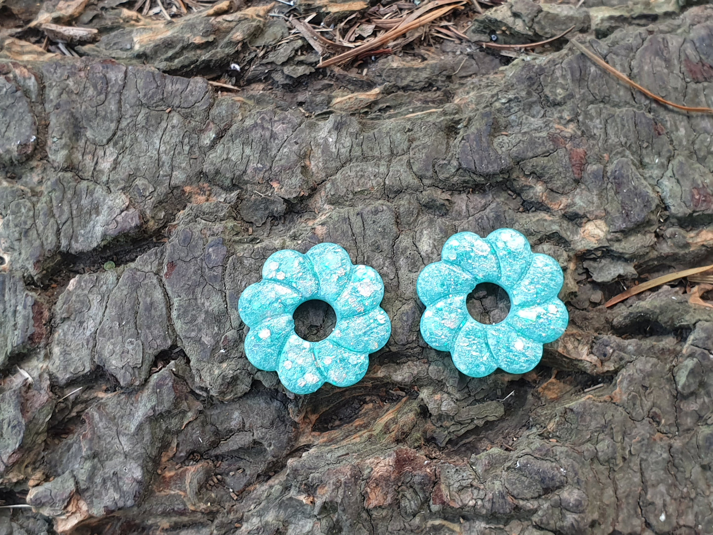 Paire de Pampille Vert Turquoise Lisa