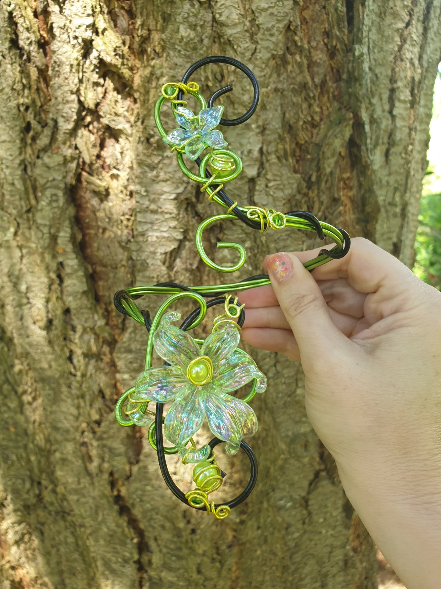 Bracelet de bras/Manchette VERT et NOIR