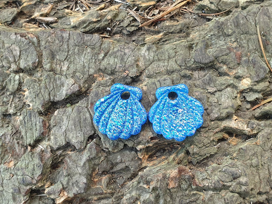 Pampilles Erina Bleue pailletée Coquillage