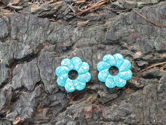 Paire de Pampille Vert Turquoise Lisa